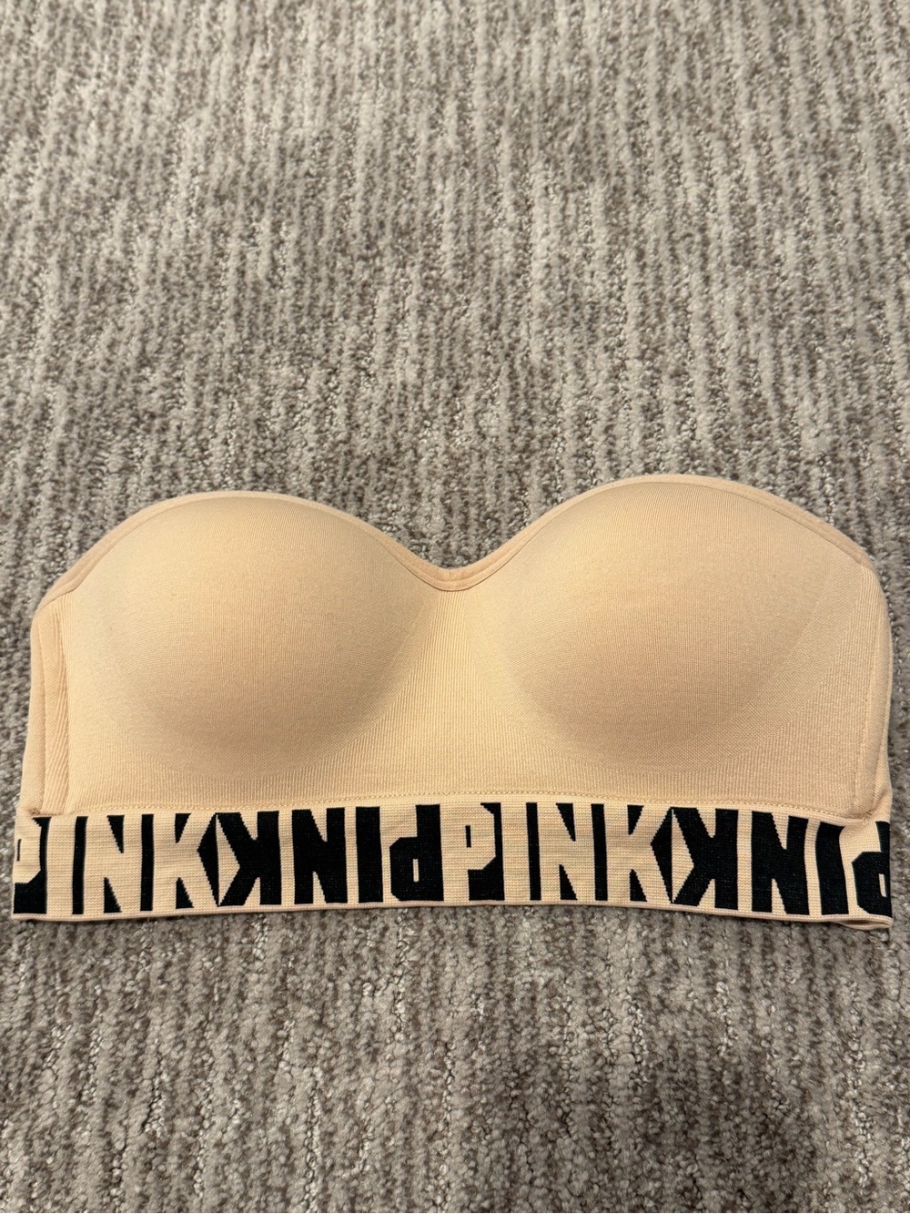 Victoria's Secret PINK Bralette Size Small Pink Nude Mesh Lounge Bra